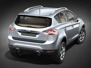 Kuga SUV 2009 3D Model