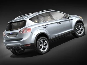 Kuga SUV 2009 3D Model
