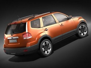 Kia Borrego 2009 Modello 3D
