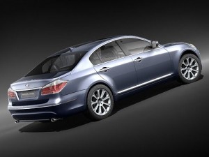 Hyundai Genesis Sedan 2009 3D Model