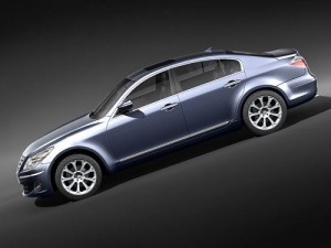Hyundai Genesis Sedan 2009 3D Model