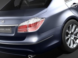 Hyundai Genesis Sedan 2009 3D Model