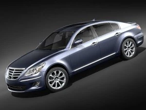 Hyundai Genesis Sedan 2009 3D Model