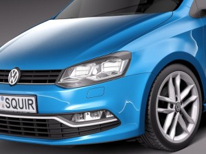 Volkswagen Polo 3-door 2015 3D Model