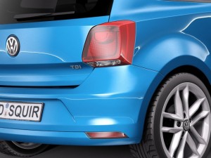 Volkswagen Polo 3-door 2015 3D Model