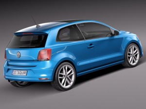 Volkswagen Polo 3-door 2015 3D Model
