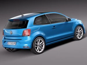 Volkswagen Polo 3-door 2015 3D Model