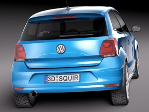 Volkswagen Polo 3-door 2015 3D Model