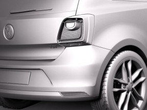 Volkswagen Polo 3-door 2015 3D Model
