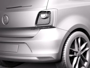 Volkswagen Polo 3-door 2015 3D Model