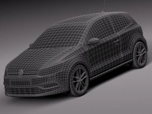 Volkswagen Polo 3-door 2015 3D Model