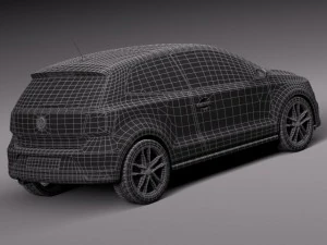 Volkswagen Polo 3-door 2015 3D Model