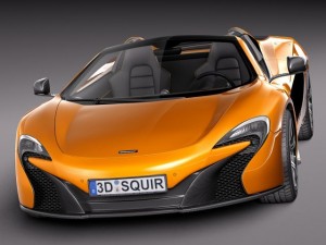 Mclaren 650S Spider 2015 3D Модель