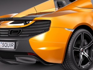 Mclaren 650S Spider 2015 3D Модель