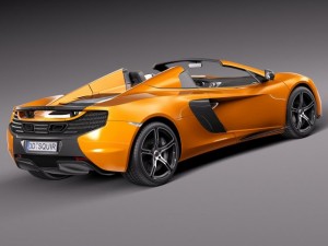Mclaren 650S Spider 2015 3D Модель