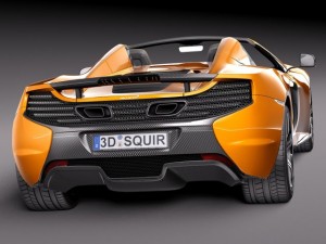 Mclaren 650S Spider 2015 3D Модель