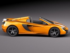 Mclaren 650S Spider 2015 3D Модель