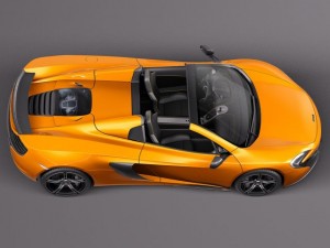 Mclaren 650S Spider 2015 3D Модель