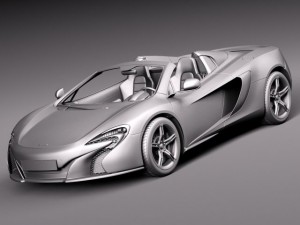 Mclaren 650S Spider 2015 3D Модель