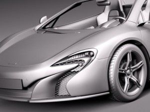 Mclaren 650S Spider 2015 3D Модель