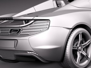 Mclaren 650S Spider 2015 3D Модель