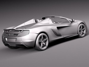 Mclaren 650S Spider 2015 3D Модель