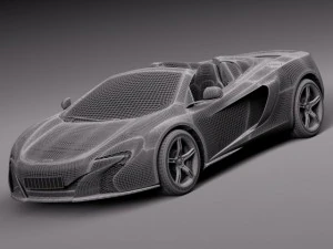 Mclaren 650S Spider 2015 3D Model
