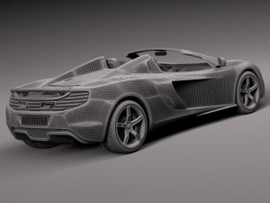 Mclaren 650S Spider 2015 3D Модель