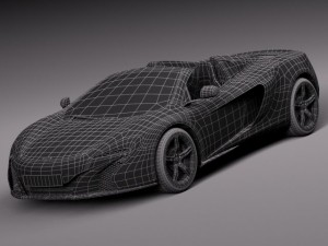 Mclaren 650S Spider 2015 3D Модель