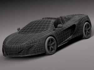 Mclaren 650S Spider 2015 3D Model