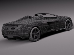 Mclaren 650S Spider 2015 3D Модель