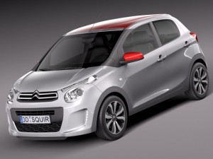 citroen c1 2015 3D Model