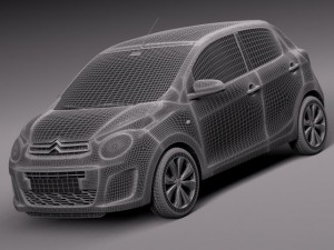 Citroen C1 2015 3Dモデル