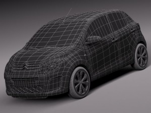 Citroen C1 2015 3Dモデル
