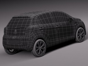 Citroen C1 2015 3Dモデル