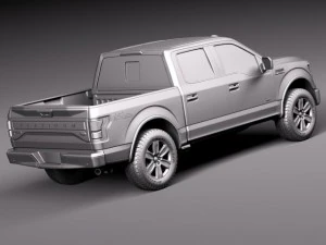 F-150 Platinum Crew Cab 2015 3D Model