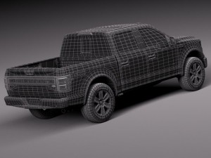 F-150 Platinum Crew Cab 2015 3D 모델