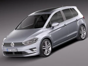 大众 高尔夫 Sportsvan 2015 3D 模型