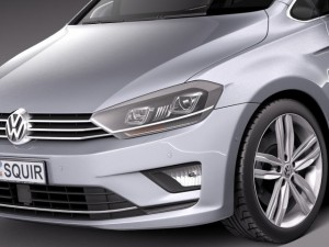 Volkswagen Golf Sportsvan 2015 Modello 3D