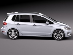 Volkswagen Golf Sportsvan 2015 Modello 3D