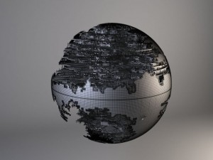 Star Wars Death Star Destroyed 3D Модель