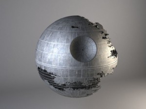 Star Wars Death Star Destroyed 3D Модель