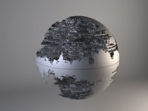 Star Wars Death Star Destroyed 3D Модель