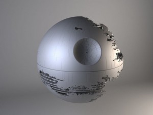 Star Wars Death Star Destroyed 3D Модель