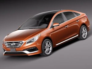 Hyundai Sonata 2015 3D Model