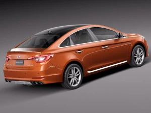 Hyundai Sonata 2015 3D Model