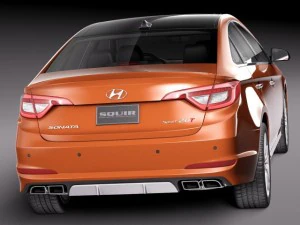Hyundai Sonata 2015 3D Model