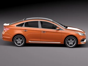 Hyundai Sonata 2015 3D Model