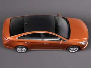 Hyundai Sonata 2015 3D Model