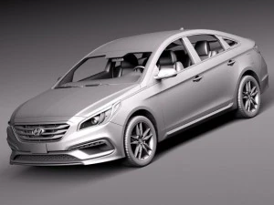 Hyundai Sonata 2015 3D Model